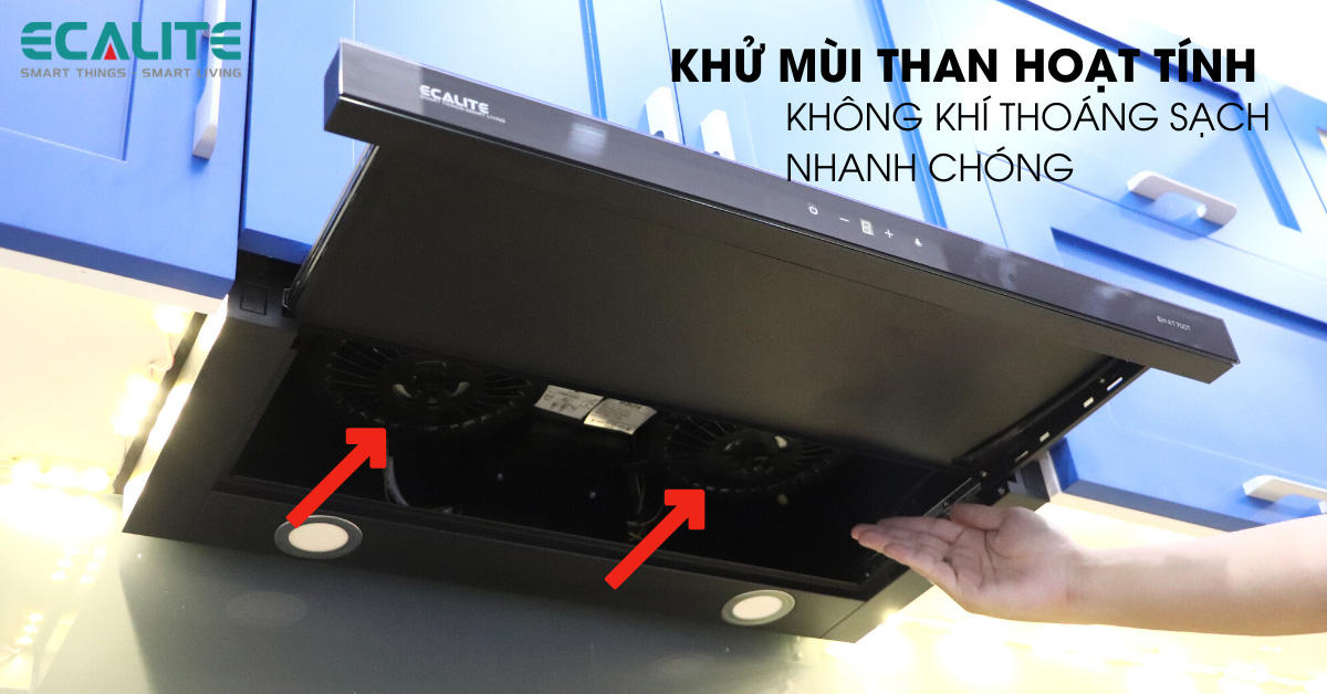 Khử mùi máy hút mùi âm tủ EH-AT700T