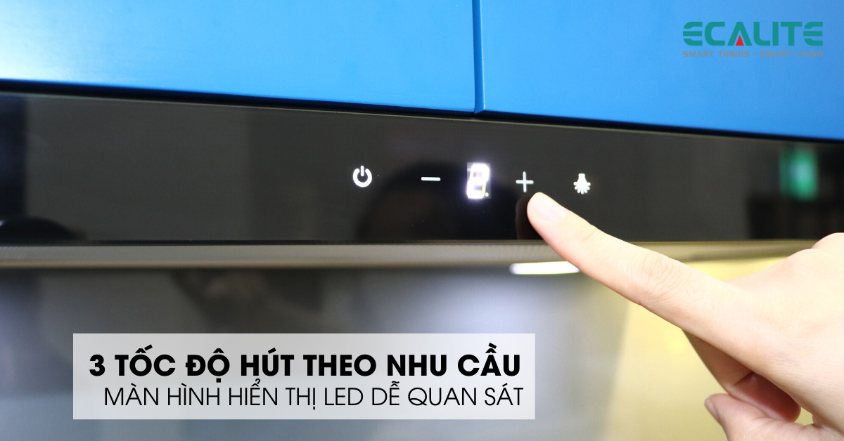 3 tốc độ hút máy hút mùi âm tủ EH-AT700T