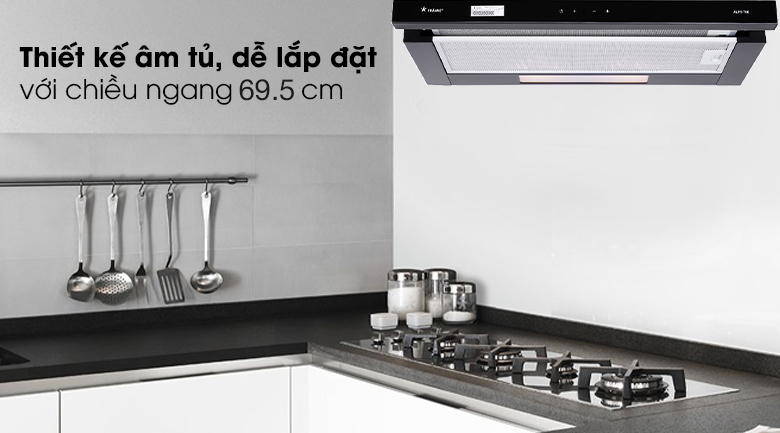 Máy hút mùi Pramie ALP9-70 - Chiều ngang 69.5 cm