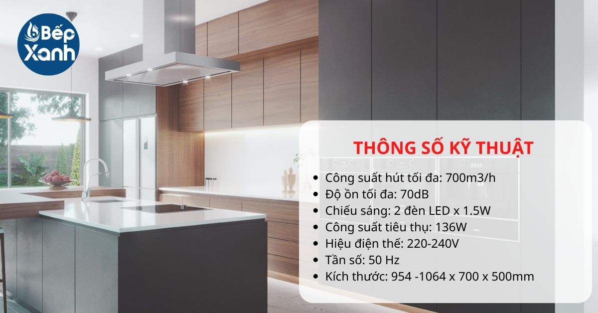 Máy hút mùi áp tường Bosch DWB77CM50