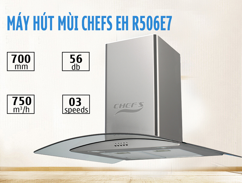 Máy Hút Mùi Chefs EH-R506E7B Máy Hút Mùi Chefs EH-R506E7B
