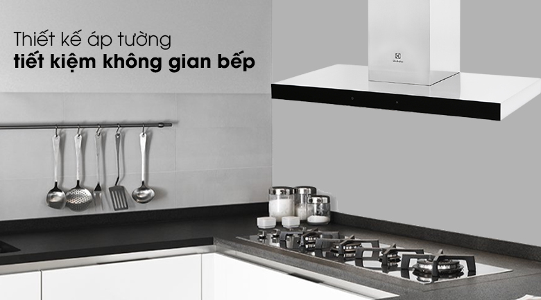 thiết kế Máy hút mùi áp tường Electrolux LFT769X