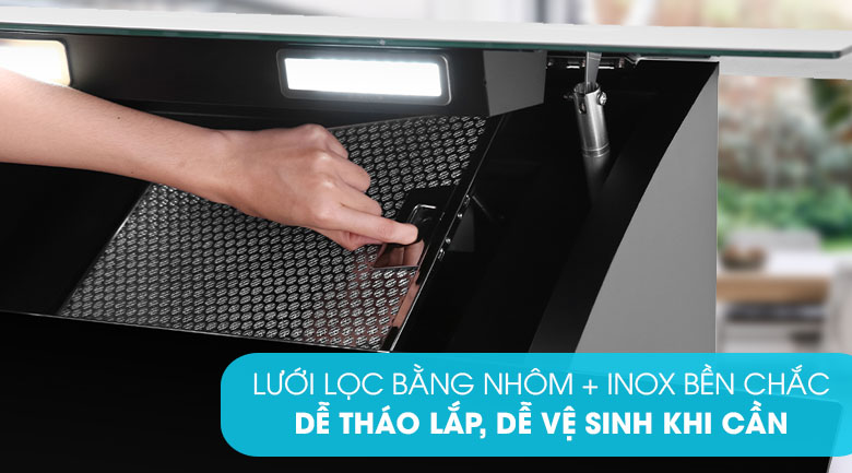 Lưới lọc bền chắc - Máy hút mùi Pramie DE19-900