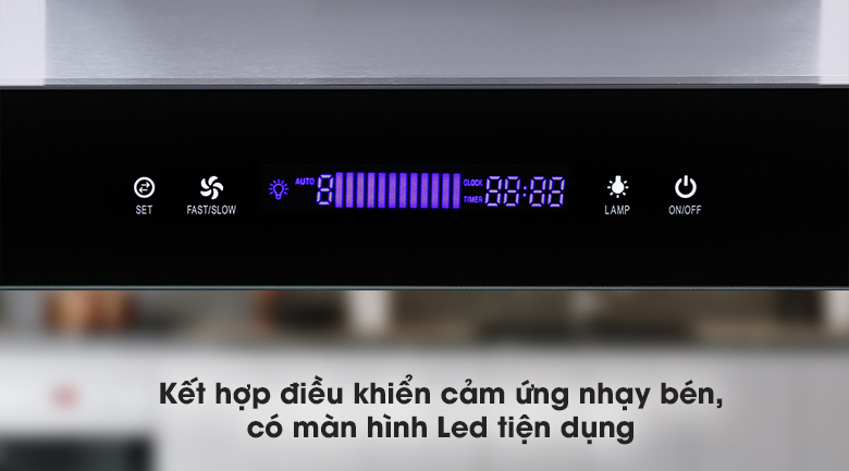 Điều khiển cảm ứng - Máy hút mùi Pramie TT32-900