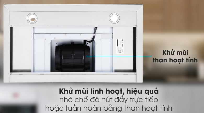 2 chế độ hút xả thải - Máy hút mùi Pramie TT32-900