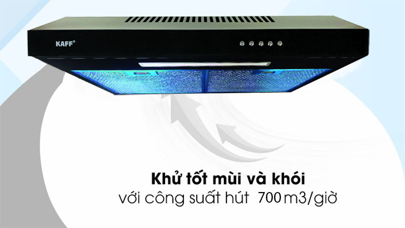 Công suất hút của Máy hút mùi cổ điển Kaff KF-SL60KB 