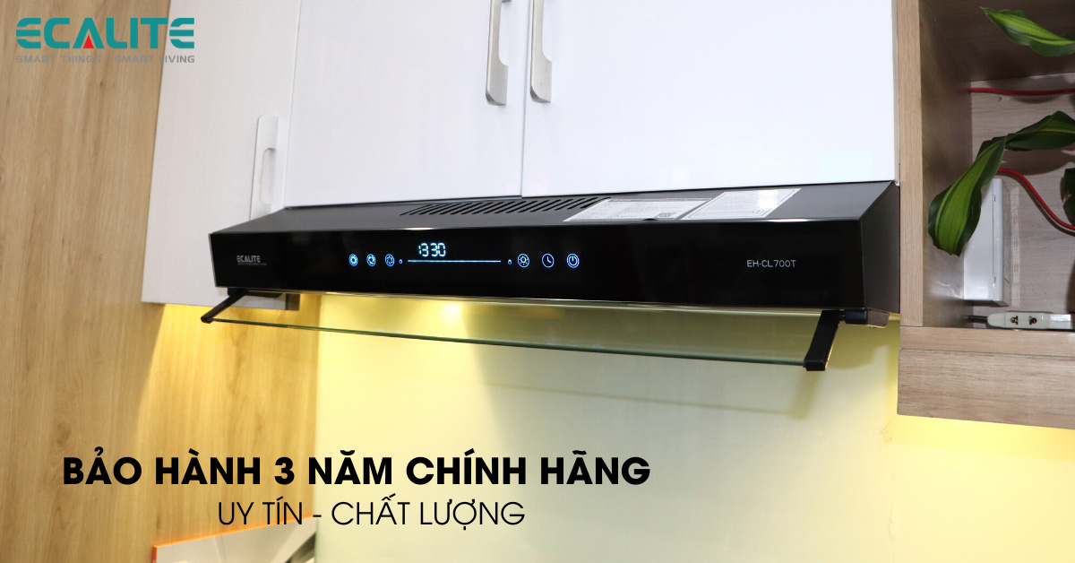 Bảo hành 3 năm máy hút mùi classic EH-CL700T