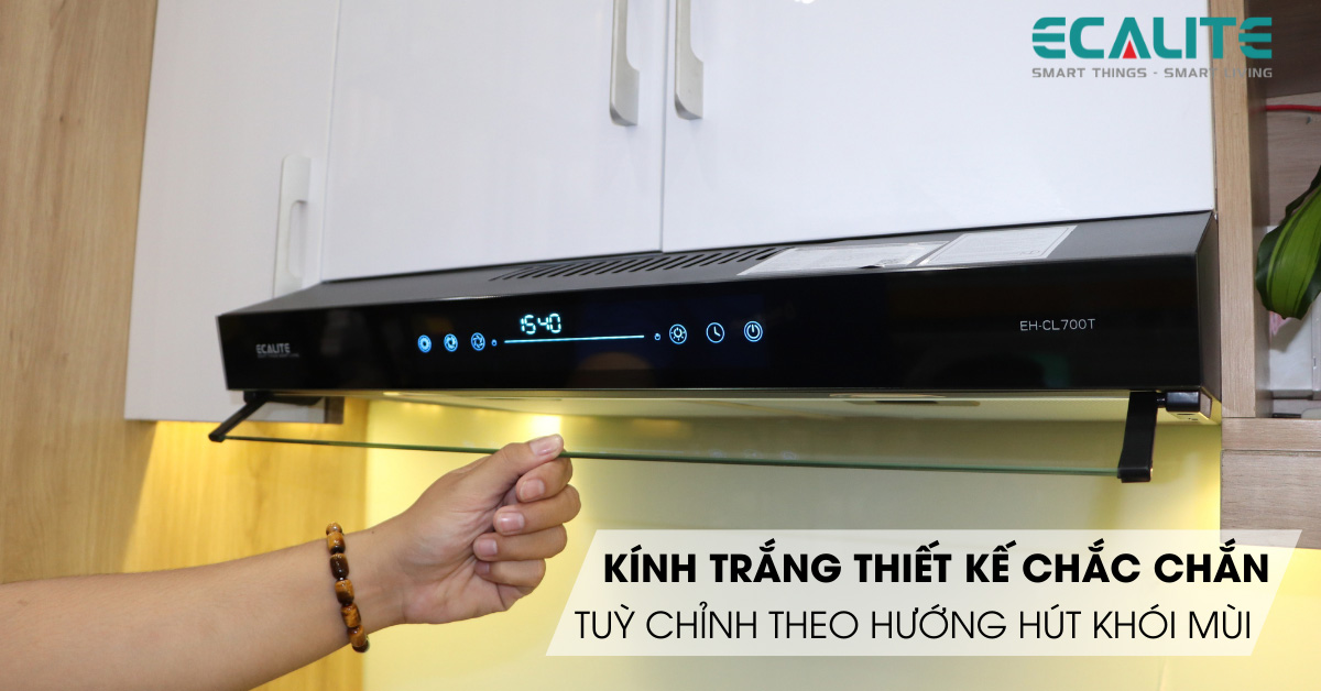 Kính trắng máy hút mùi classic EH-CL700T