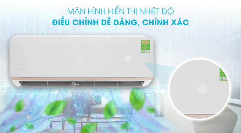 Máy lạnh Electrolux Inverter 1 HP ESV09CRR-C6 - Màn hình hiển thị nhiệt độ Máy lạnh Electrolux Inverter 1 HP ESV09CRR-C6 - Màn hình hiển thị nhiệt độ