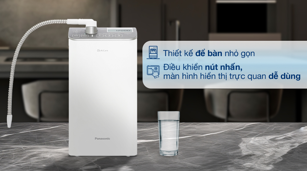 Thiết kế - Máy lọc nước điện giải ion kiềm Panasonic TK-AS500-ZVN 3 tấm điện cực Thiết kế - Máy lọc nước điện giải ion kiềm Panasonic TK-AS500-ZVN 3 tấm điện cực