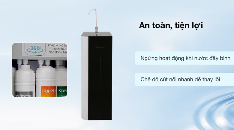 An toàn, bền bỉ - Máy lọc nước RO Korihome K-PRO WPK-G61 10 lõi