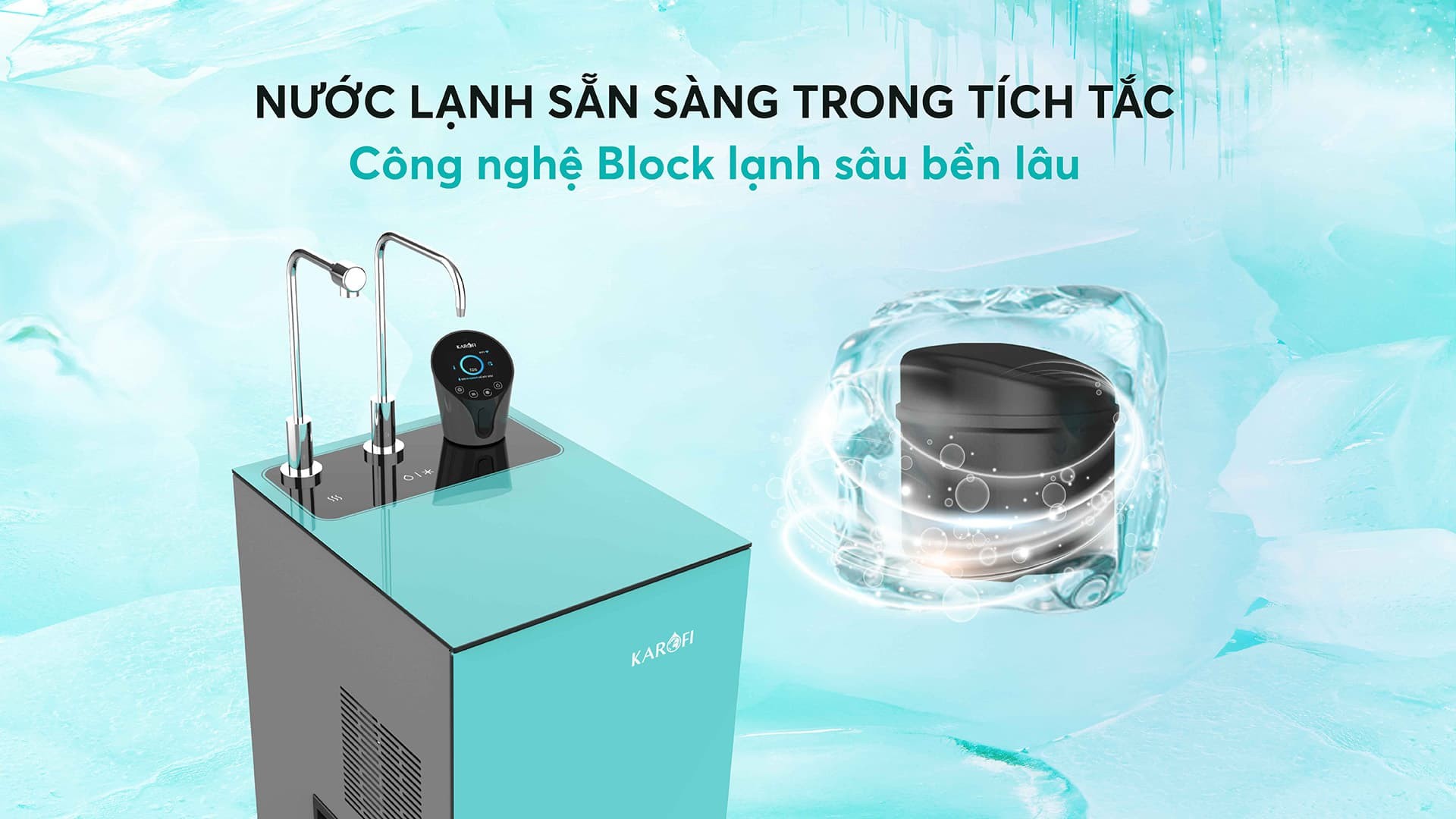 Máy lọc nước nóng lạnh Karofi KAD-N91 - Điều khiển giọng nói