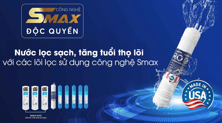 Máy lọc nước RO Karofi Optimus Pro O-i439 9 lõi KG - Nước lọc sạch, tăng tuổi thọ cho lõi lọc