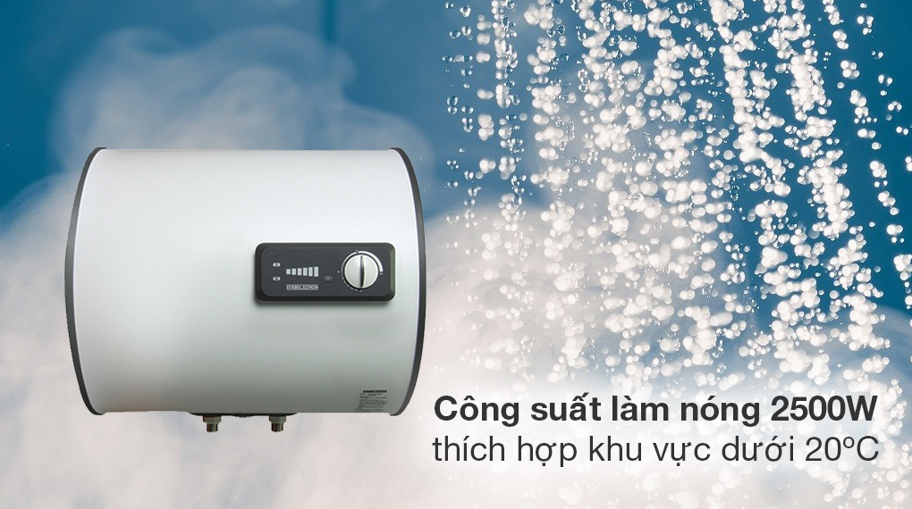 Máy nước nóng gián tiếp Stiebel Eltron 30 lít 2500W ESH 30 H Plus T-VN - Đặc điểm làm nóng