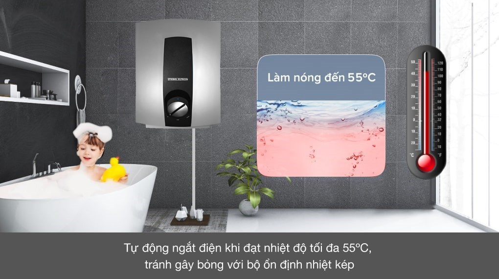 Máy nước nóng trực tiếp Stiebel Eltron 6000W DHC 6 EC - Các chế độ an toàn