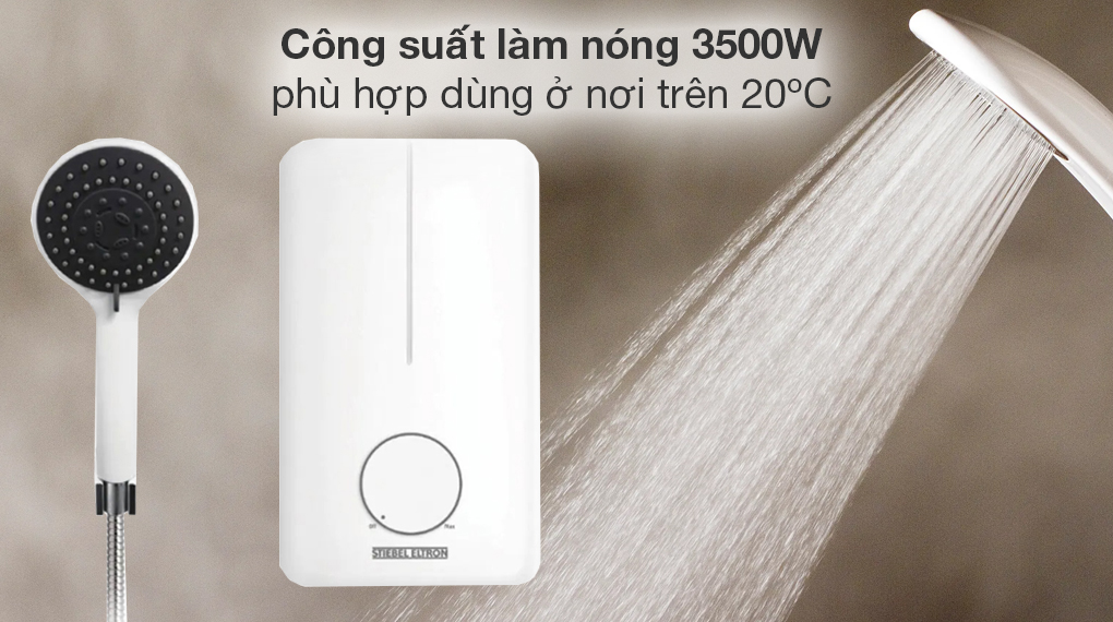 Máy nước nóng trực tiếp Stiebel Eltron 3500W DE 35 EC - Đặc điểm làm nóng