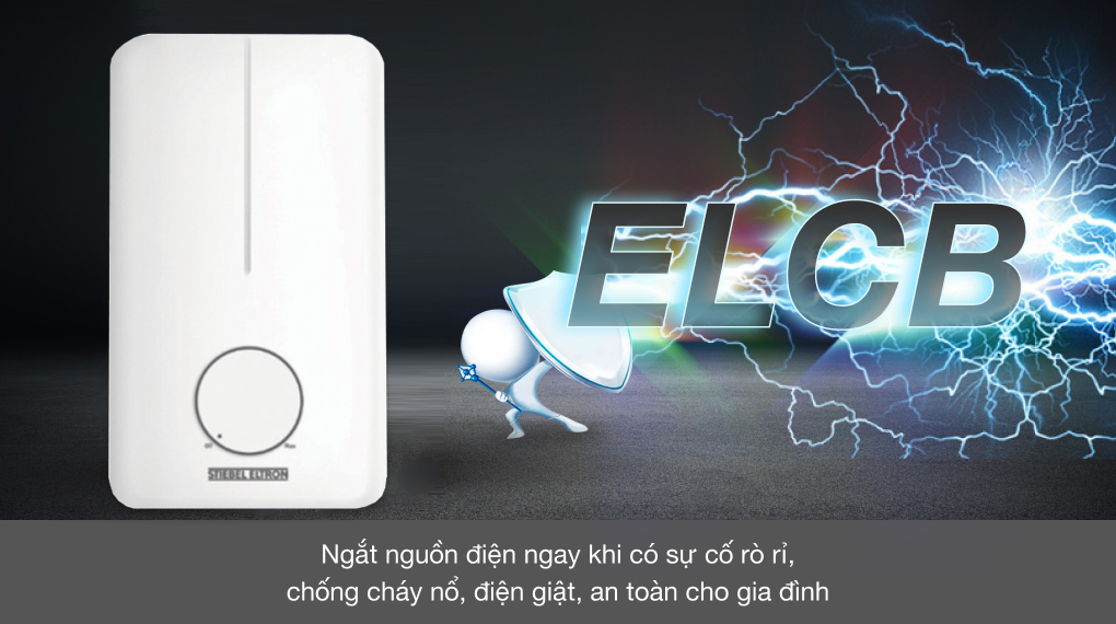 Máy nước nóng trực tiếp Stiebel Eltron 4500W DE 45 EC - Các chế độ an toàn