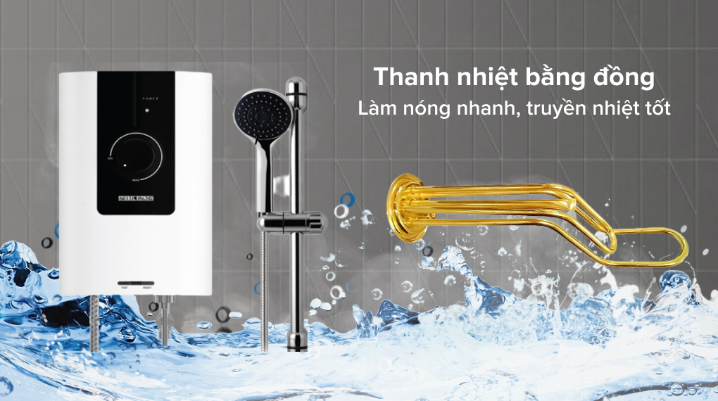 Máy nước nóng trực tiếp Stiebel Eltron 4500W WS 45 EC - Thanh nhiệt bằng đồng