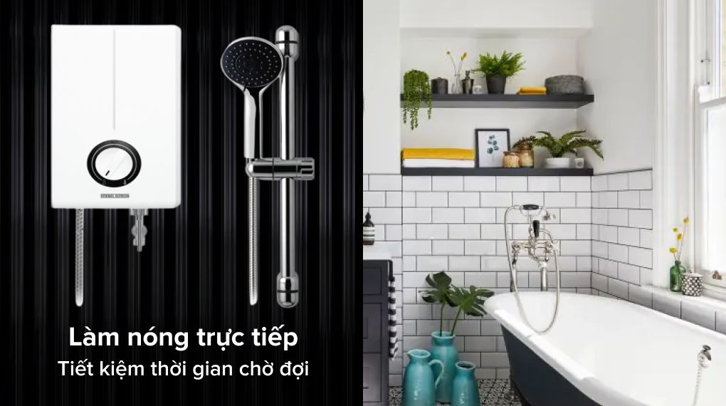 Máy nước nóng trực tiếp Stiebel Eltron 4500W XG 45 EC - Cơ chế làm nóng trực tiếp