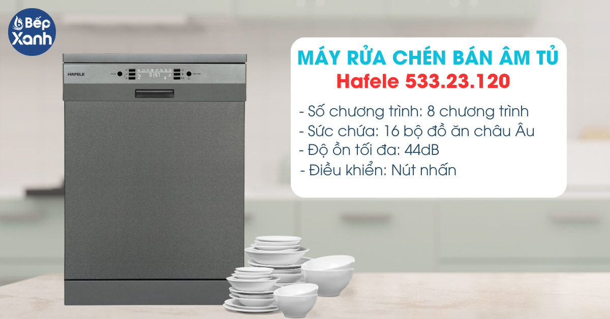 Máy rửa bát âm tủ Hafele HDW-HI60C 533.23.120