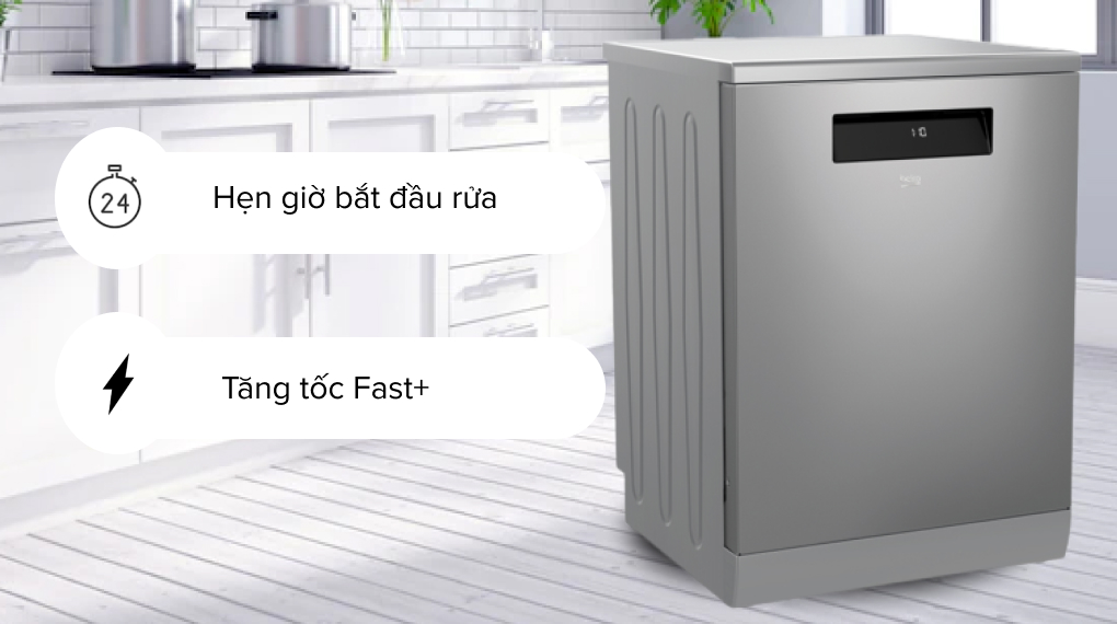 Máy rửa bát độc lập có sấy Beko DEN48520X - Tiện ích