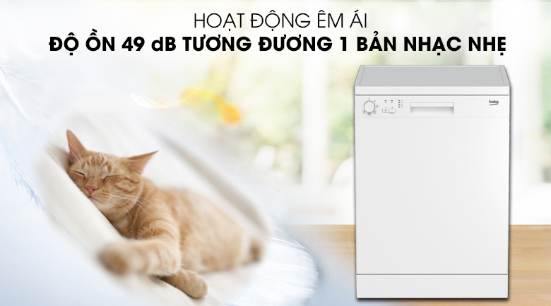 Hoạt động bền bỉ, êm ái với độ ồn 49 dB