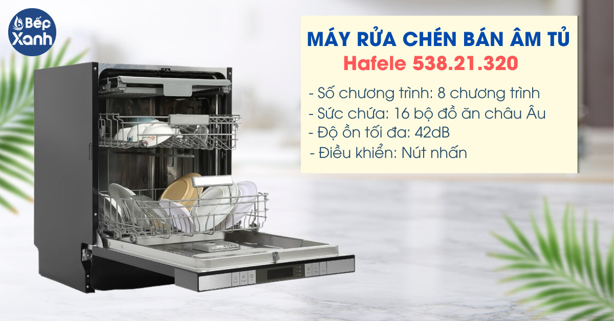 Máy rửa bát Hafele HDW-SI60AB 538.21.320