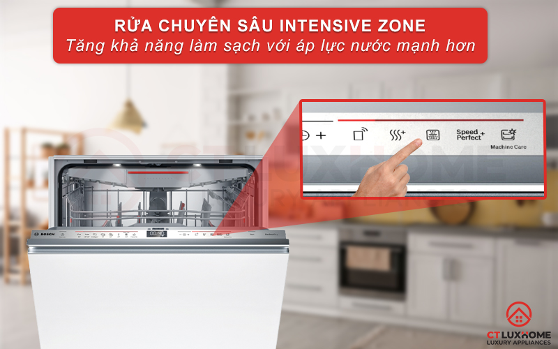 Tăng khả năng làm sạch giàn dưới cùng với tính năng Intensive Zone