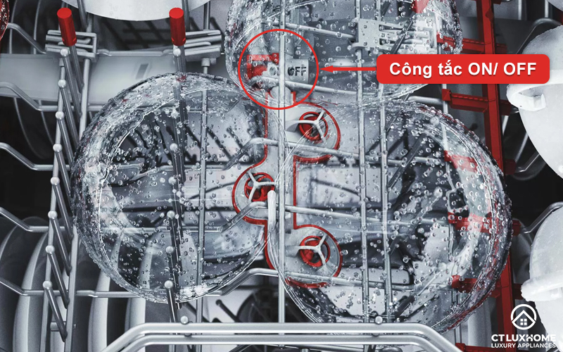 Công tắc ON/ OFF để bật tắt hệ thống Extra Clean Zone