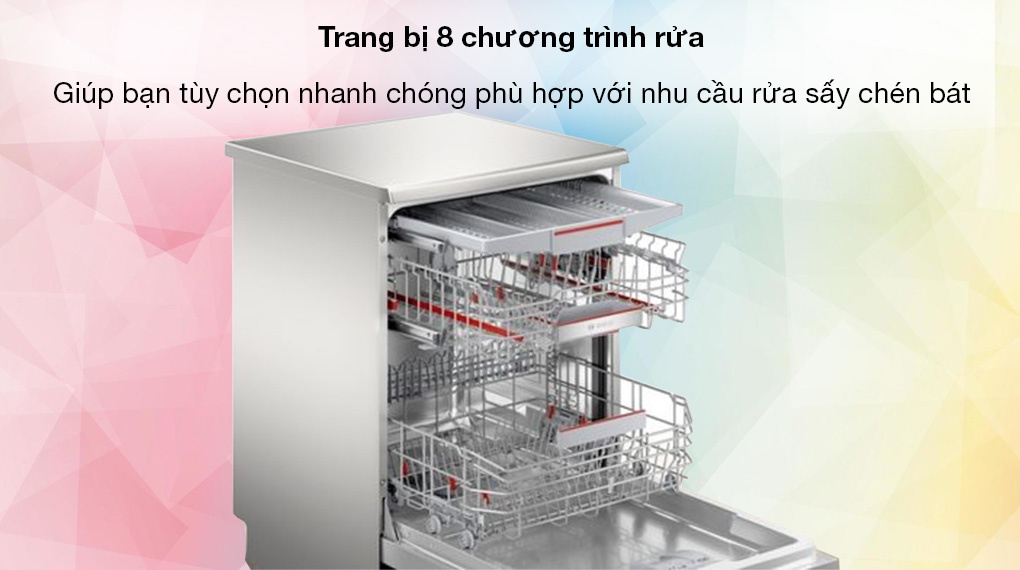 Máy rửa chén độc lập Bosch SMS6ECI04E - Chương trình rửa