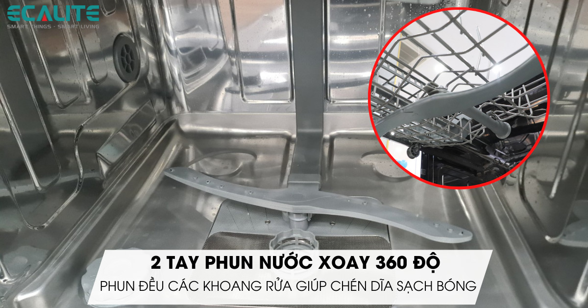 Tay phun của máy rửa chén Ecalite EDW-JA6014ABUV