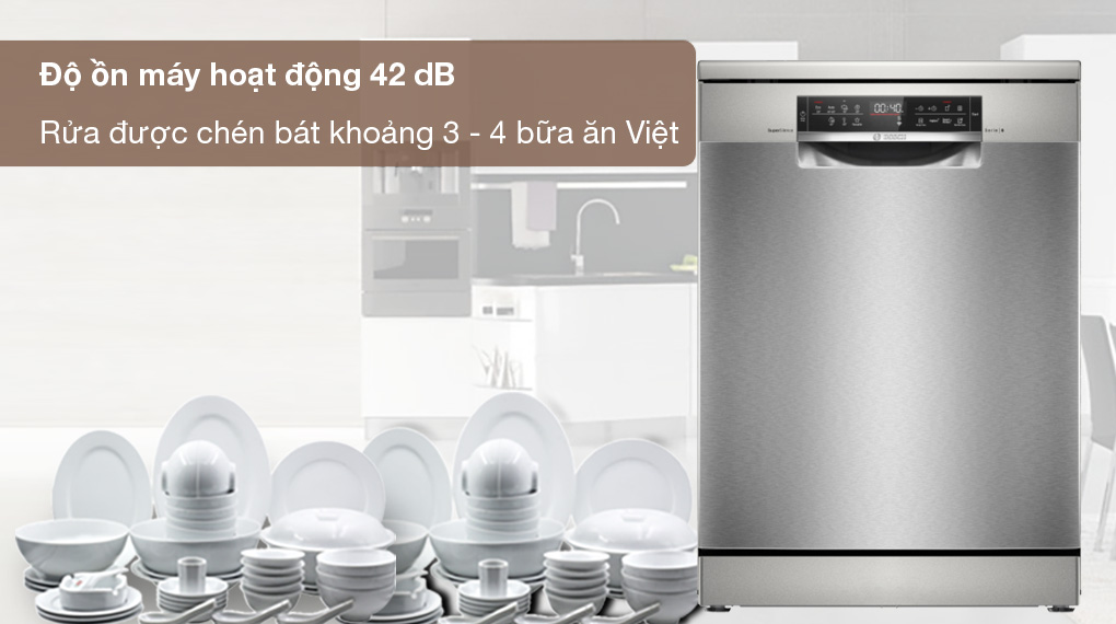 Máy rửa chén độc lập Bosch SMS6ZCI37Q - Công suất