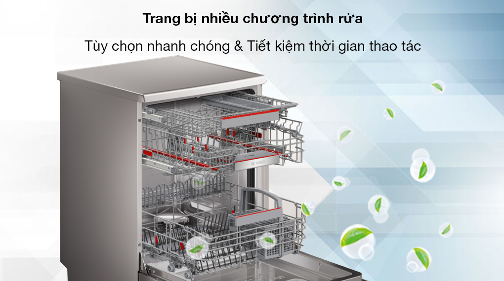 Máy rửa chén độc lập Bosch SMS6ZDI08E - CHương trình rửa