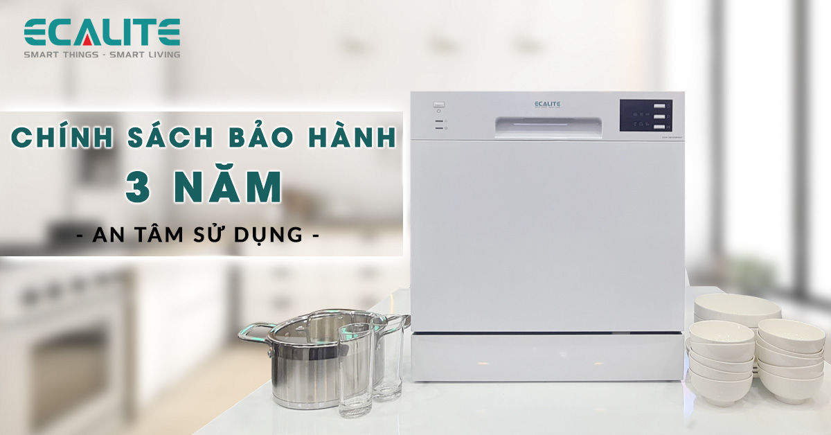 Chính sách bảo hành của máy rửa chén Ecalite EDW-SMS6080WH