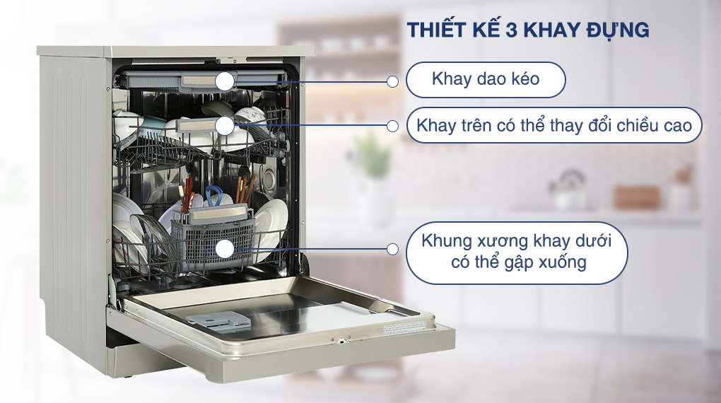 Máy rửa chén độc lập Hafele HDW F60C (533.23.200) - Khay rửa