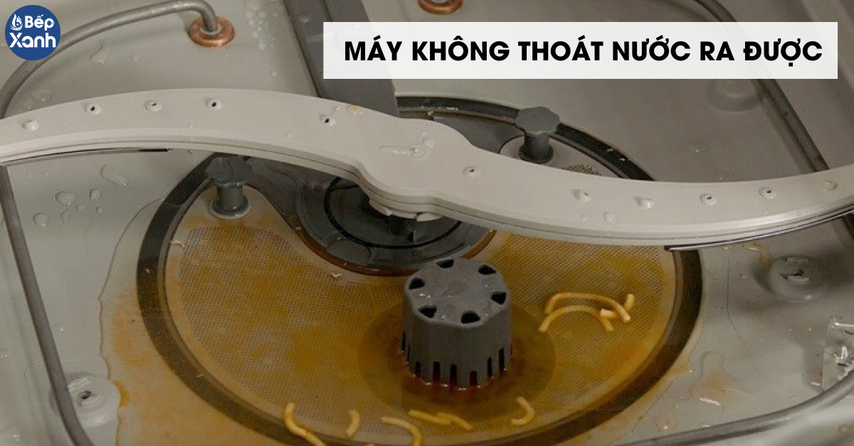 Máy không thoát nước ra được