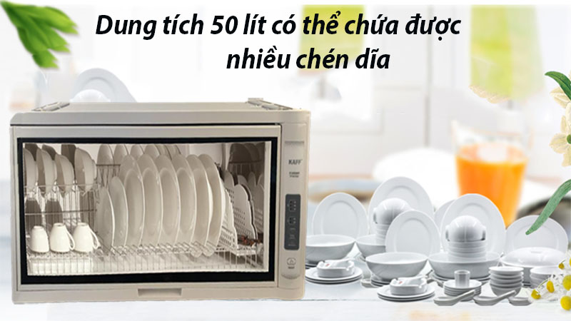 Dung tích của Máy sấy chén Kaff KF-DRD800KR