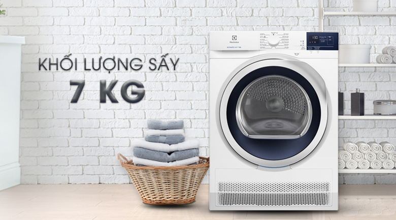 Máy sấy Electrolux 7 Kg EDC704GEWA - Khối lượng sấy 7kg