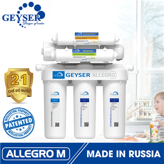 Máy lọc nước RO Geyser Allegro - Tích hợp 2 chế độ nước Nano + RO ưu việt