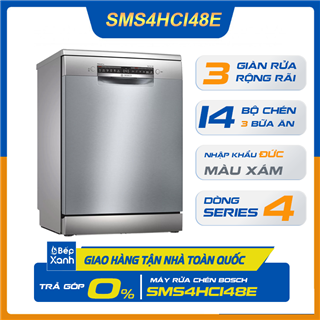 Máy Rửa Chén Độc Lập Series 4 Bosch SMS4HCI48E/ Nhập Khẩu Liên Bang Đức