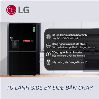 Tủ lạnh LG Inverter 635 lít Side By Side GR-D257WB