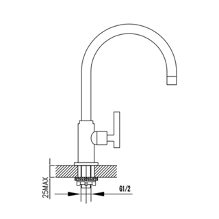 Vòi rửa chén nước lạnh Ecalite EH-H04T7