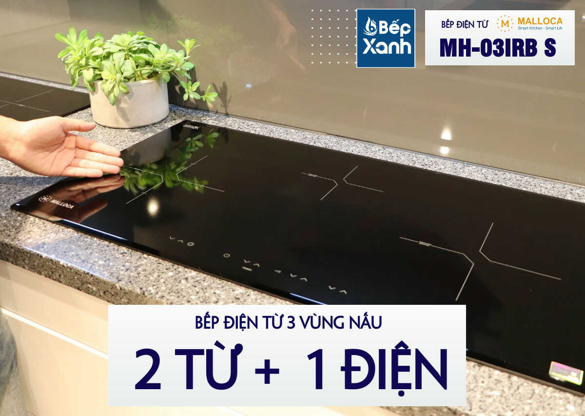 bếp 2 từ 1 điện