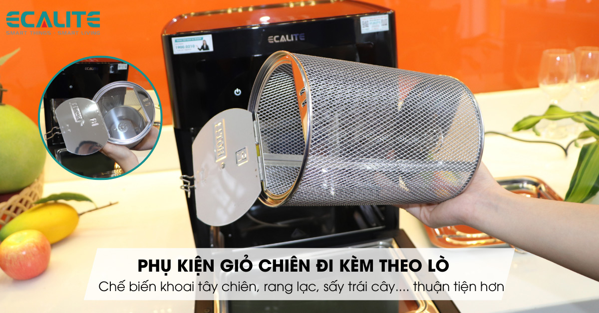 Giỏ chiên đi kèm với nồi