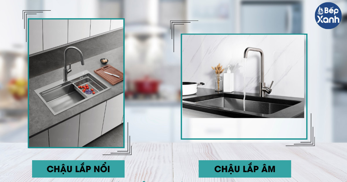 Chậu rửa chén Ecalite phương thức lắp đặt