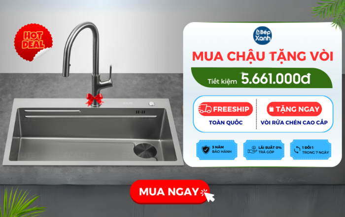 Mua chậu tặng vòi N17845HS