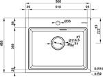 Chậu đá HS22-GEN1S60M Hafele 577.25.520