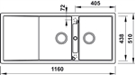 Chậu đá Hafele HS20-GKD2S80 / Màu kem, Mã số: 570.33.430