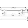 Tay Nắm Tủ 160mm Hafele 106.62.336