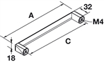 Tay Nắm Tủ 148mm Hafele 106.69.205